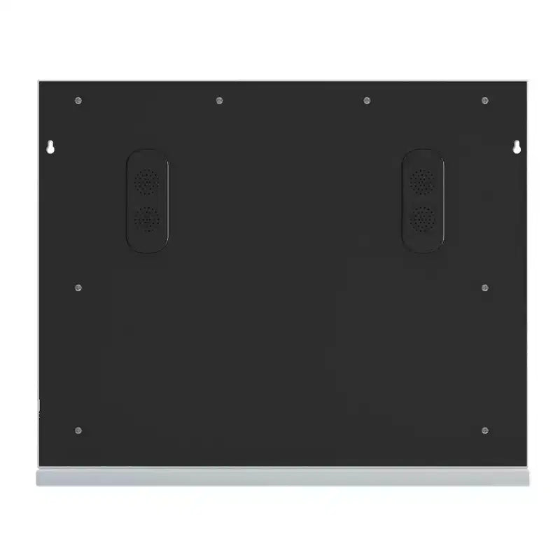 Specchio da bagno moderno da 22,8'' con luci, porta di ricarica, altoparlante Bluetooth e microfono