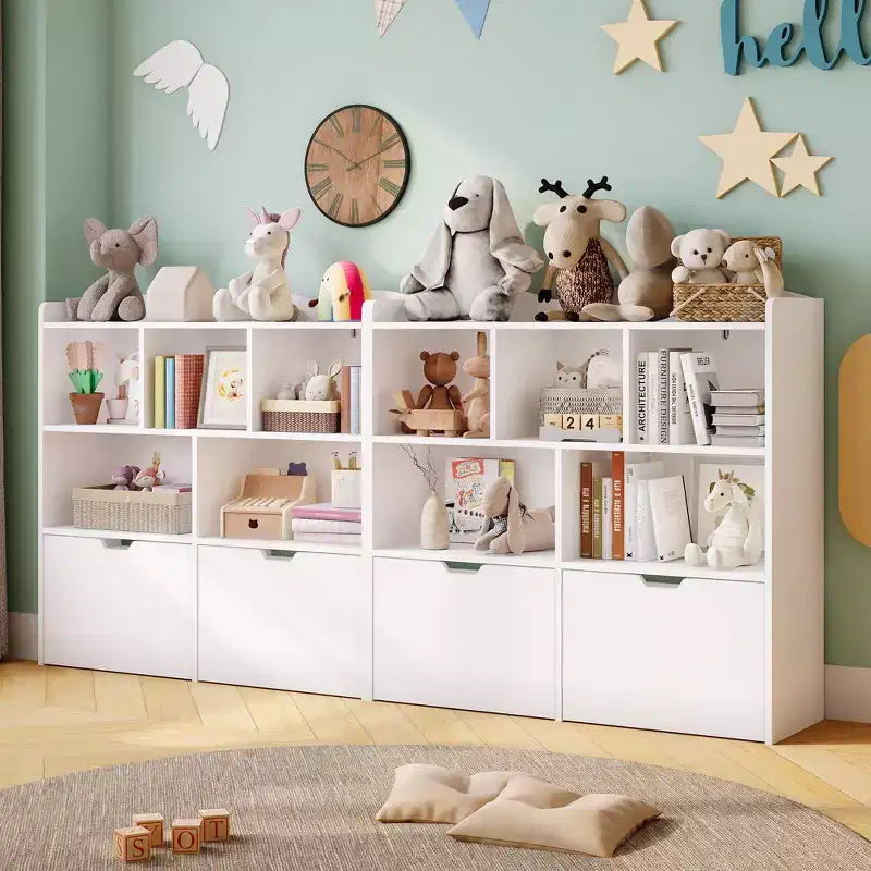 Organizzatore per giocattoli, Libreria per bambini, Mobile contenitore per giocattoli, Scaffale portagiochi per cameretta, camera da letto, asilo nido, soggiorno