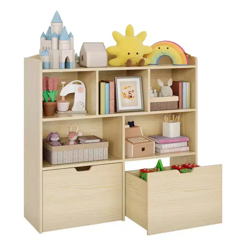 Organizzatore per giocattoli, Libreria per bambini, Mobile contenitore per giocattoli, Scaffale portagiochi per cameretta, camera da letto, asilo nido, soggiorno