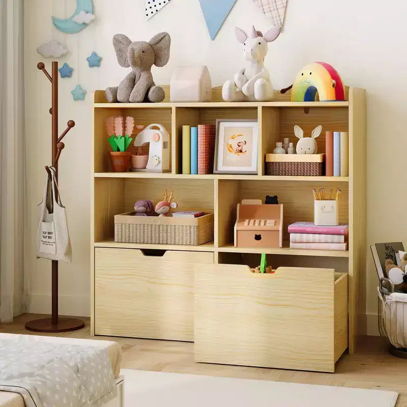 Organizzatore per giocattoli, Libreria per bambini, Mobile contenitore per giocattoli, Scaffale portagiochi per cameretta, camera da letto, asilo nido, soggiorno