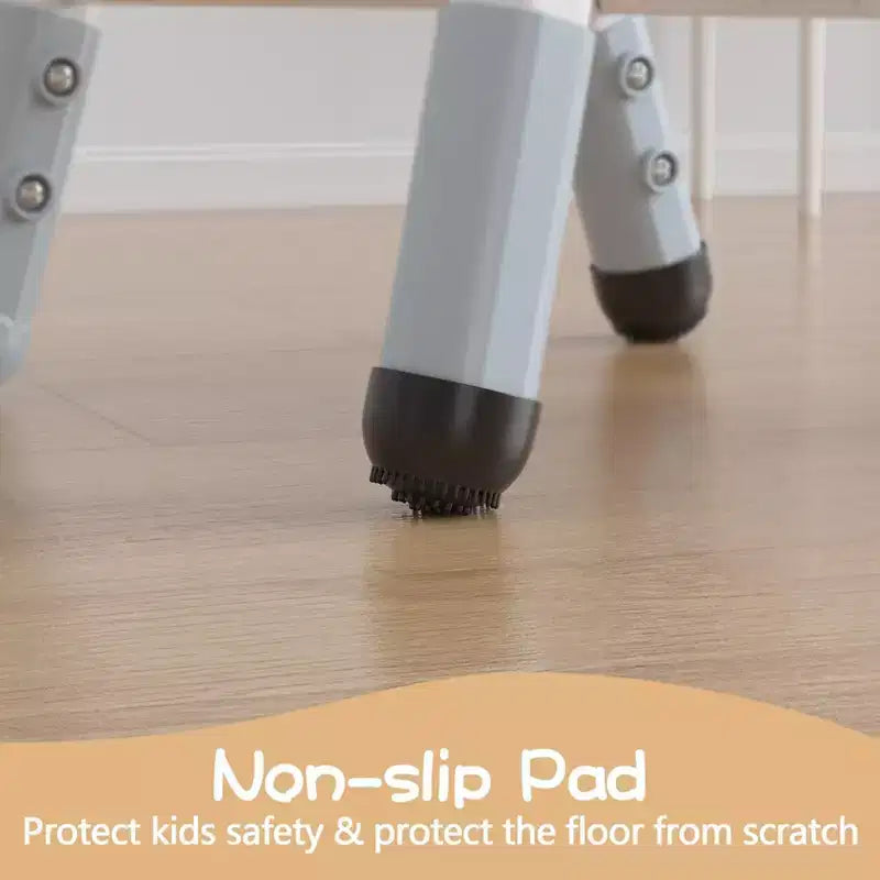 Sedie per bambini (confezione da 2) con regolazione dell'altezza a 3 livelli, sedia in plastica per bambini per uso interno ed esterno, età 2-12 anni