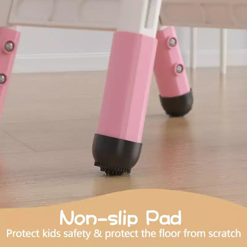 Sedie per bambini (confezione da 2) con regolazione dell'altezza a 3 livelli, sedia in plastica per bambini per uso interno ed esterno, età 2-12 anni