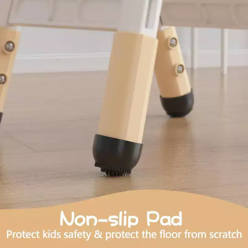 Sedie per bambini (confezione da 2) con regolazione dell'altezza a 3 livelli, sedia in plastica per bambini per uso interno ed esterno, età 2-12 anni