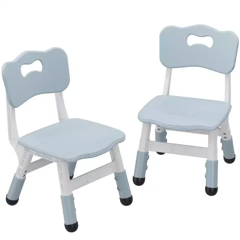 Sedie per bambini (confezione da 2) con regolazione dell'altezza a 3 livelli, sedia in plastica per bambini per uso interno ed esterno, età 2-12 anni