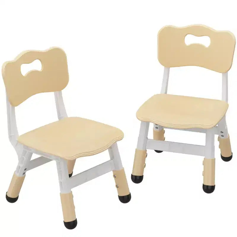 Sedie per bambini (confezione da 2) con regolazione dell'altezza a 3 livelli, sedia in plastica per bambini per uso interno ed esterno, età 2-12 anni