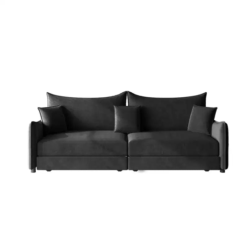 Divano moderno a 3 posti in velluto, divano letto estraibile king-size, divano letto convertibile 3-in-1 con 3 cuscini