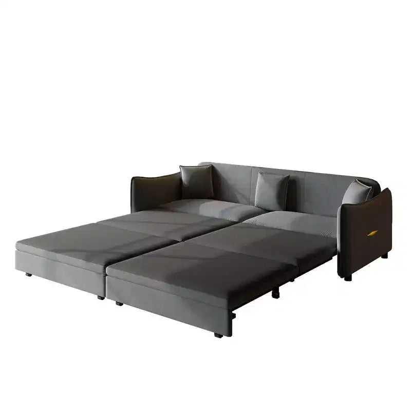 Divano moderno a 3 posti in velluto, divano letto estraibile king-size, divano letto convertibile 3-in-1 con 3 cuscini