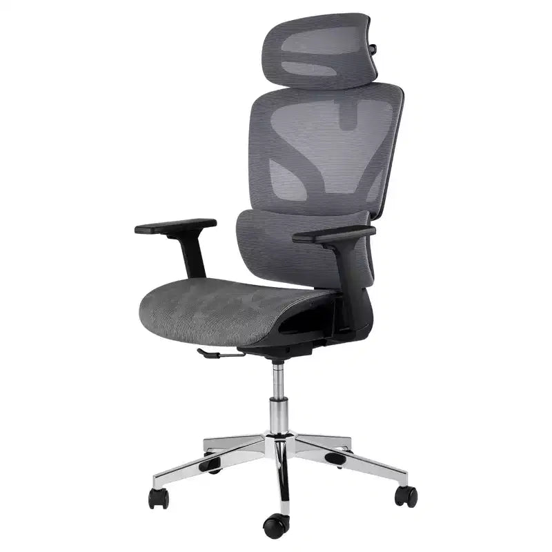 Sedia da Ufficio Ergonomica in Rete con Schienale Alto, Braccioli Regolabili 3D, Ruote Silenziose, Sedia da Scrivania Traspirante per Lunghe Ore di Lavoro, Studio