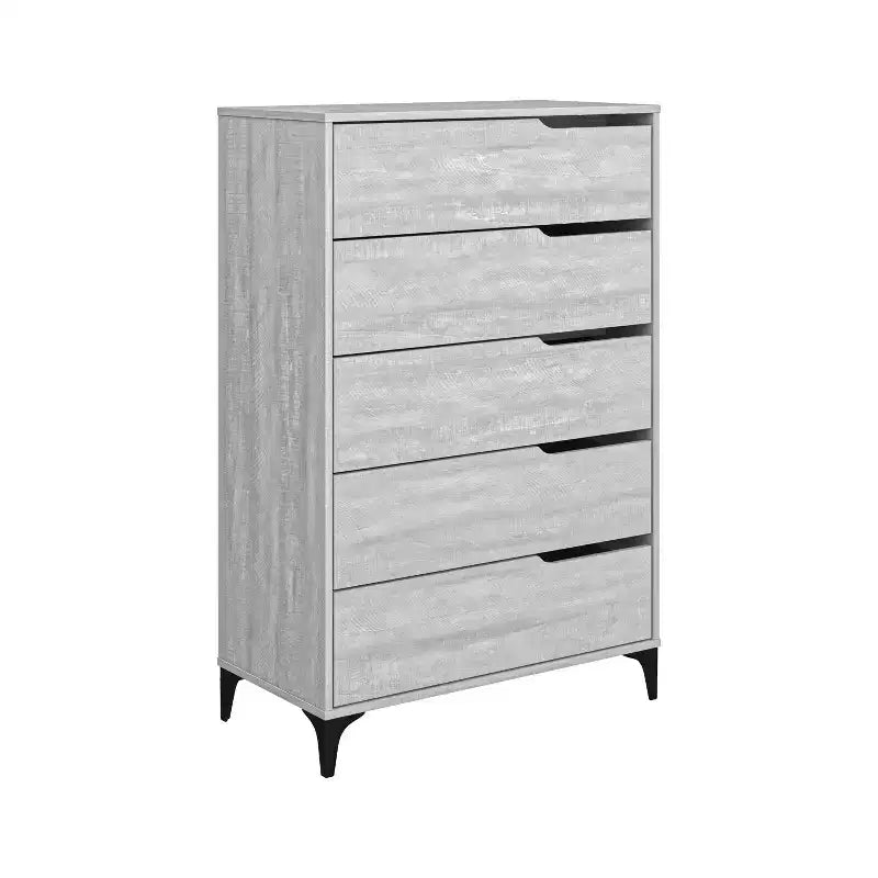 Cassettiera a 5 cassetti con guide metalliche 78 P 39,6 L 117,8 H cm