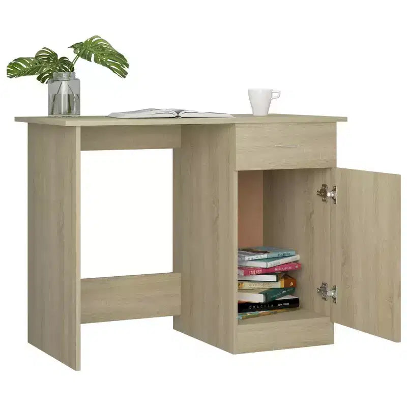 Scrivania Scrivania standard in legno composito grigio Sonoma