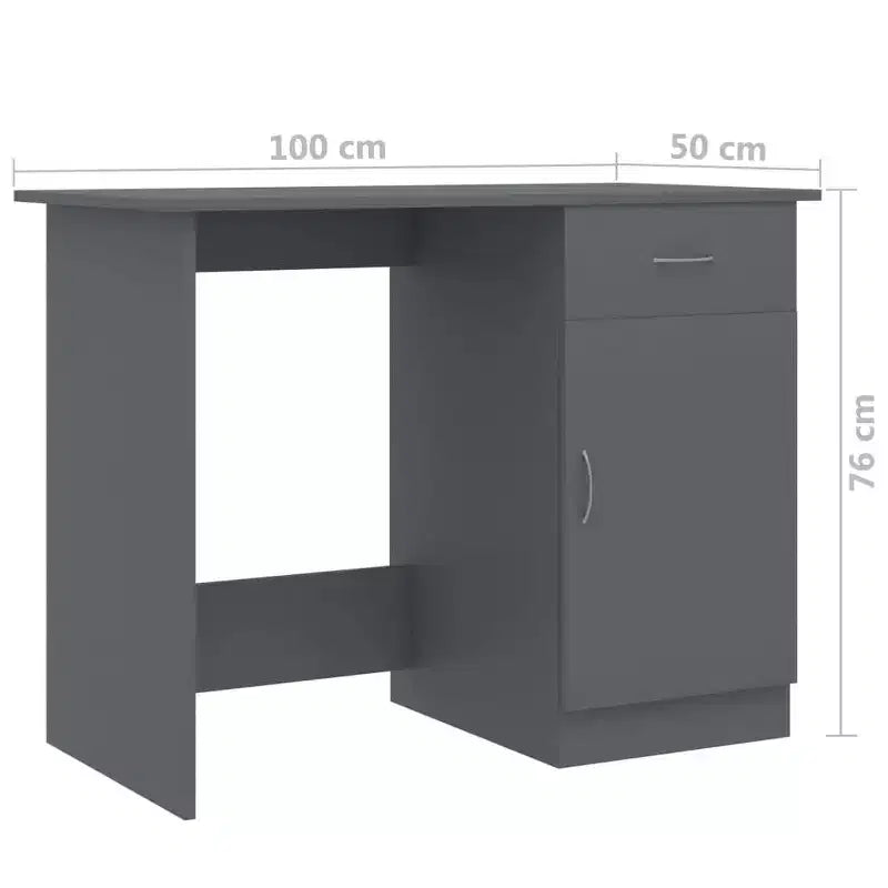 Scrivania Scrivania standard in legno composito grigio Sonoma