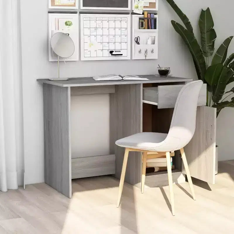 Scrivania Scrivania standard in legno composito grigio Sonoma
