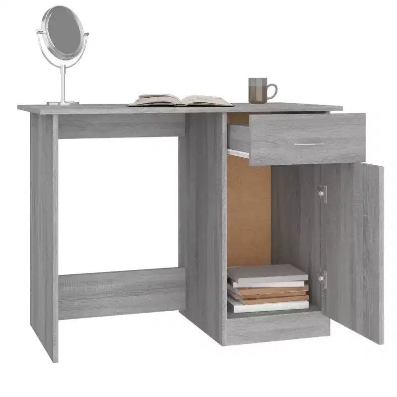 Scrivania Scrivania standard in legno composito grigio Sonoma
