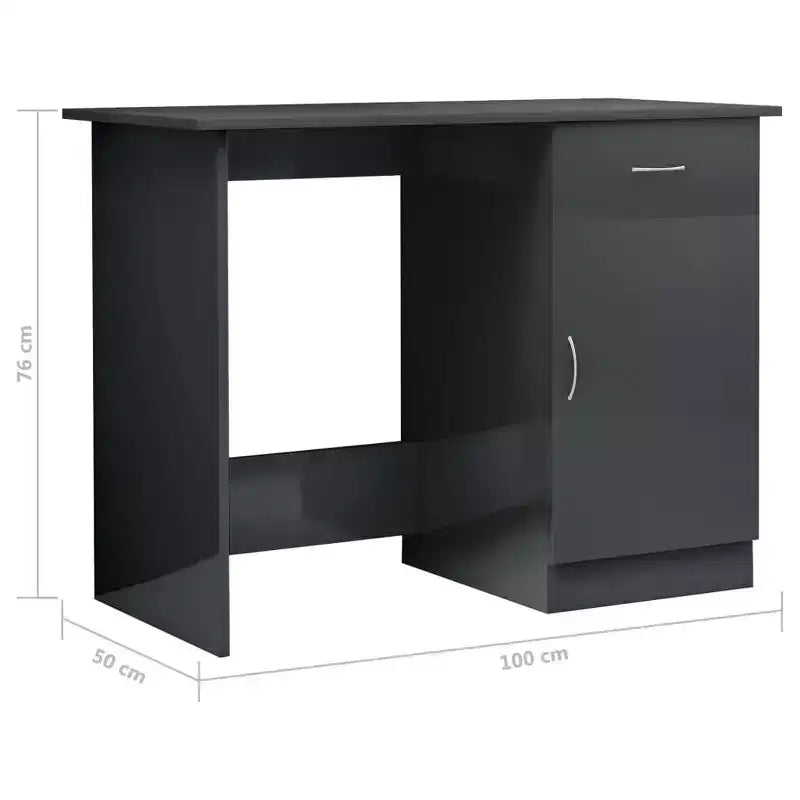 Scrivania Scrivania standard in legno composito grigio Sonoma