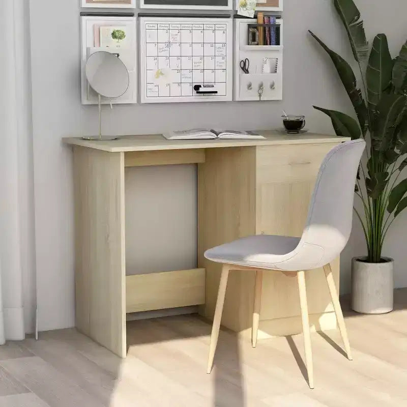 Scrivania Scrivania standard in legno composito grigio Sonoma