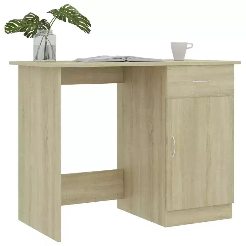 Scrivania Scrivania standard in legno composito grigio Sonoma