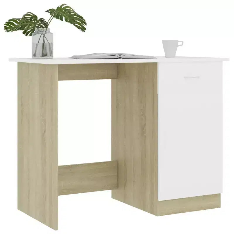 Scrivania Scrivania standard in legno composito grigio Sonoma