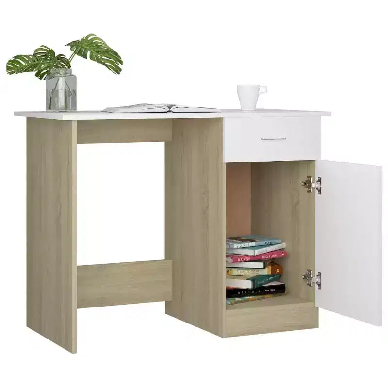 Scrivania Scrivania standard in legno composito grigio Sonoma