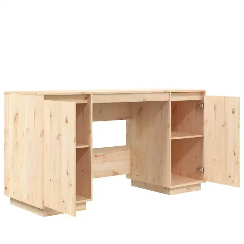 Scrivania Legno naturale Pino massiccio Scrivania standard Rettangolare