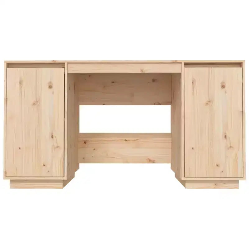 Scrivania Legno naturale Pino massiccio Scrivania standard Rettangolare