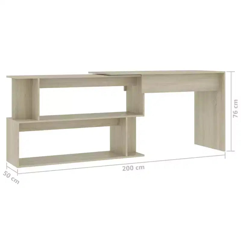 Scrivania Nera lucida Legno multistrato Media Girevole