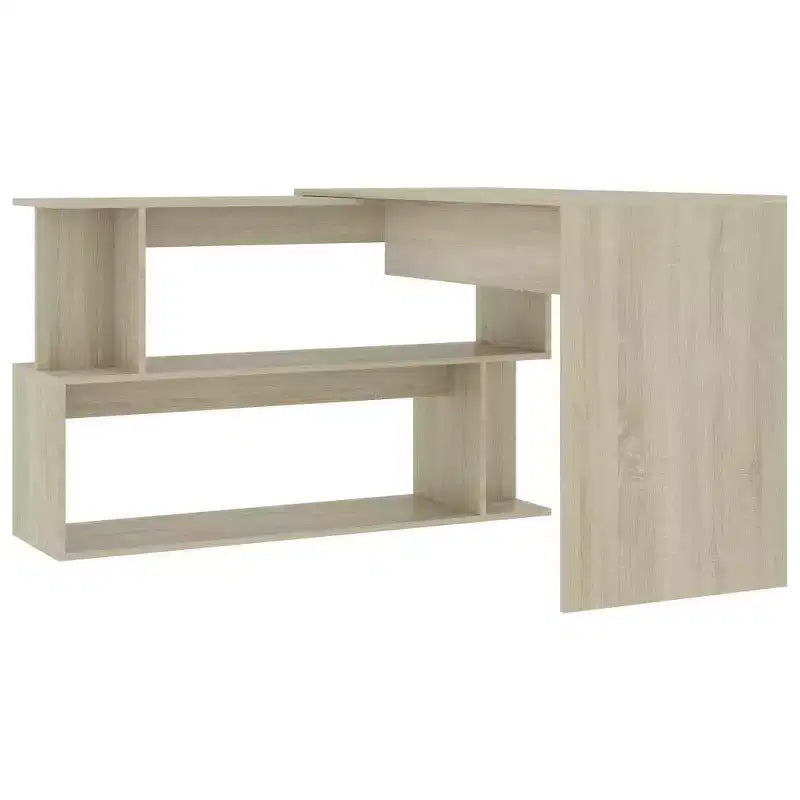 Scrivania Nera lucida Legno multistrato Media Girevole
