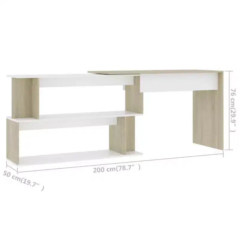 Scrivania Nera lucida Legno multistrato Media Girevole