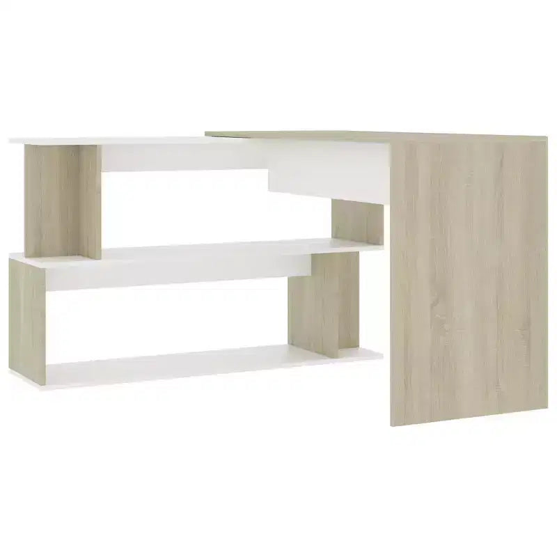Scrivania Nera lucida Legno multistrato Media Girevole