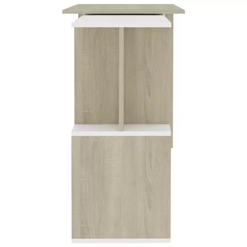 Scrivania Nera lucida Legno multistrato Media Girevole