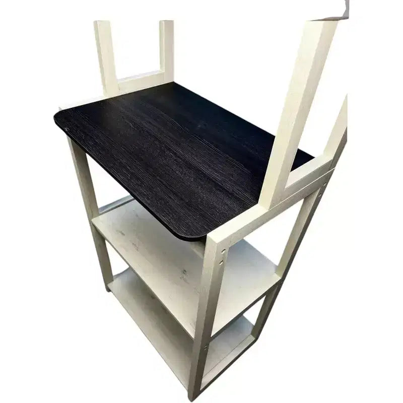 Scaffale da Panettiere a 5 Ripiani in Legno con Supporto per MicroondeScaffale Portaoggetti Autoportante per Cucina, Sala da Pranzo o Ufficio
